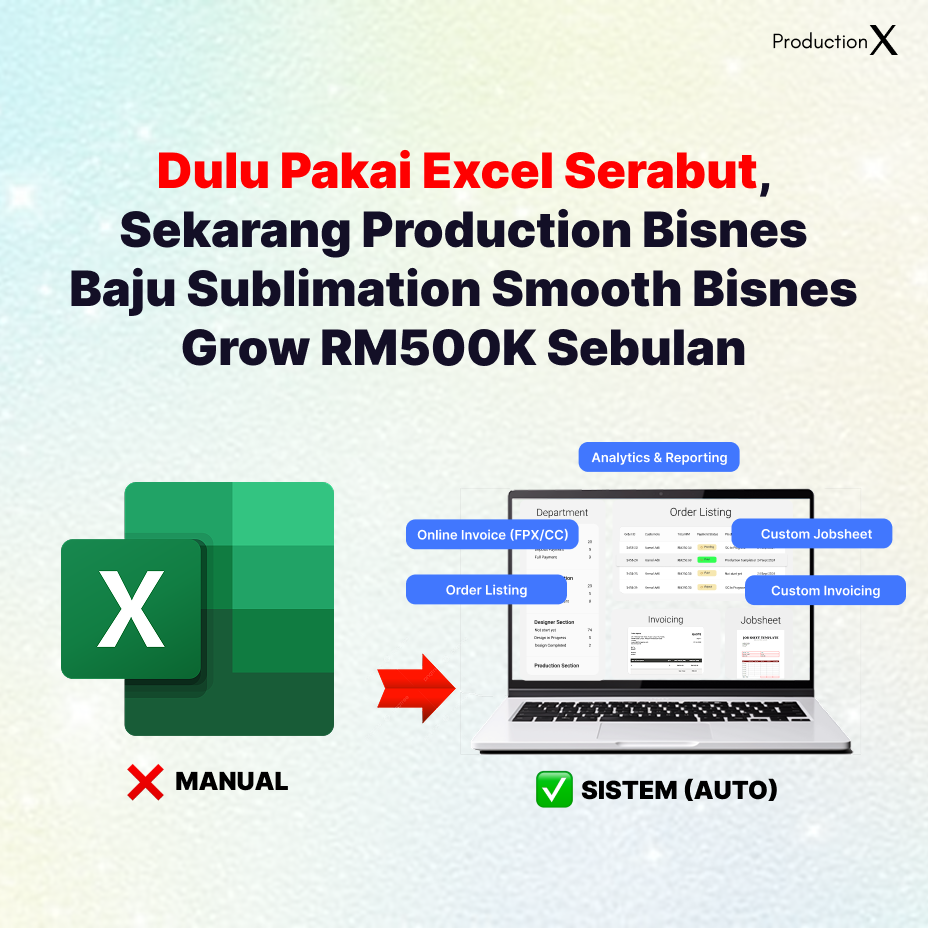 Dulu Pakai Excel Serabut, Sekarang Production Bisnes Baju Sublimation Smooth & Grow RM500K Sebulan